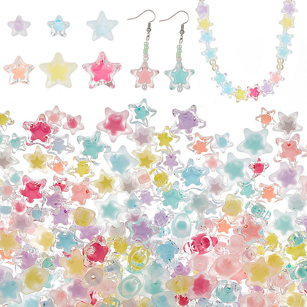 PandaHall ARRICRAFT 360Pcs 6 Style Transparent Acrylic Beads, Bead in Bead, Star, Mixed Color, 11~19x11.5~20x7~11mm, Hole: 1.8~3mm..., Multicolor
PandaHall ARRICRAFT 360Pcs 6 Style Transparent Acrylic Beads, Bead in Bead, Star, Mixed Color, 11~19x11.5~20x7~11mm, Hole: 1.8~3mm..., Multicolor
