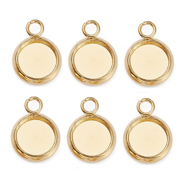 PandaHall 304 Stainless Steel Pendant Cabochon Settings, Plain Edge Bezel Cups, Flat Round, Real 18K Gold Plated, Tray: 6mm, 10x8x1.5mm...
PandaHall 304 Stainless Steel Pendant Cabochon Settings, Plain Edge Bezel Cups, Flat Round, Real 18K Gold Plated, Tray: 6mm, 10x8x1.5mm...