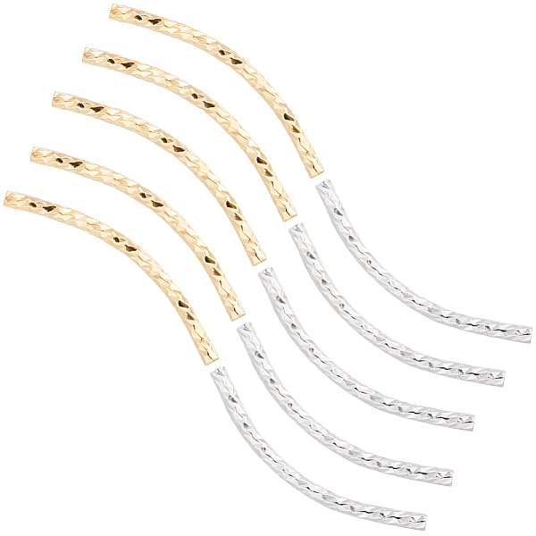 PandaHall CREATCABIN 64Pcs 24K Gold Plated Curved Tube Beads Noodle Beads 925 Sterling Silver Plated Brass Twist Long Large Hole Spacer...
PandaHall CREATCABIN 64Pcs 24K Gold Plated Curved Tube Beads Noodle Beads 925 Sterling Silver Plated Brass Twist Long Large Hole Spacer...