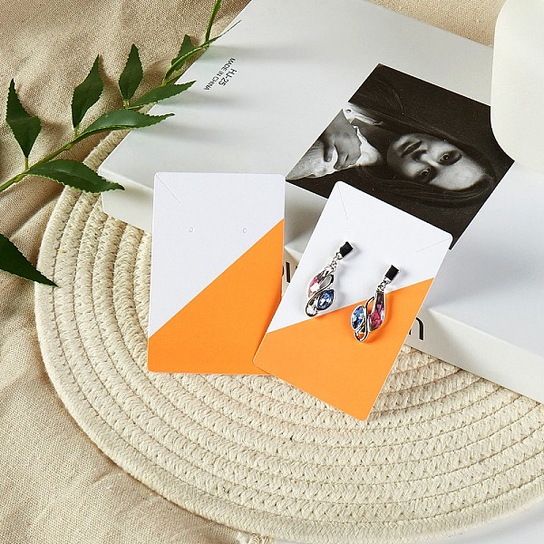 PandaHall Rectangle Paper Earring Display Cards, Jewelry Display Cards for Earrings Necklaces Storage, Dark Orange, 9x5.9x0.05cm, Hole...
PandaHall Rectangle Paper Earring Display Cards, Jewelry Display Cards for Earrings Necklaces Storage, Dark Orange, 9x5.9x0.05cm, Hole...