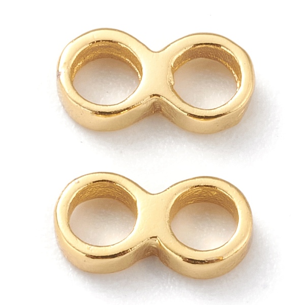 PandaHall Brass Multi-strand Links, Long-Lasting Plated, Infinity, Golden, 9x2x4.5mm, Hole: 4mm Brass Infinity
PandaHall Brass Multi-strand Links, Long-Lasting Plated, Infinity, Golden, 9x2x4.5mm, Hole: 4mm Brass Infinity