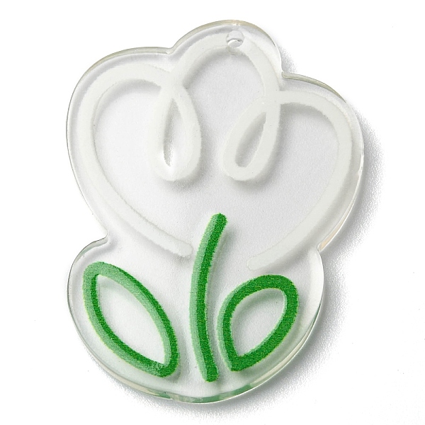 PandaHall Transparent Acrylic Pendants, Tulip, WhiteSmoke, 38x28x2.5mm, Hole: 1.5mm Acrylic Flower White
PandaHall Transparent Acrylic Pendants, Tulip, WhiteSmoke, 38x28x2.5mm, Hole: 1.5mm Acrylic Flower White