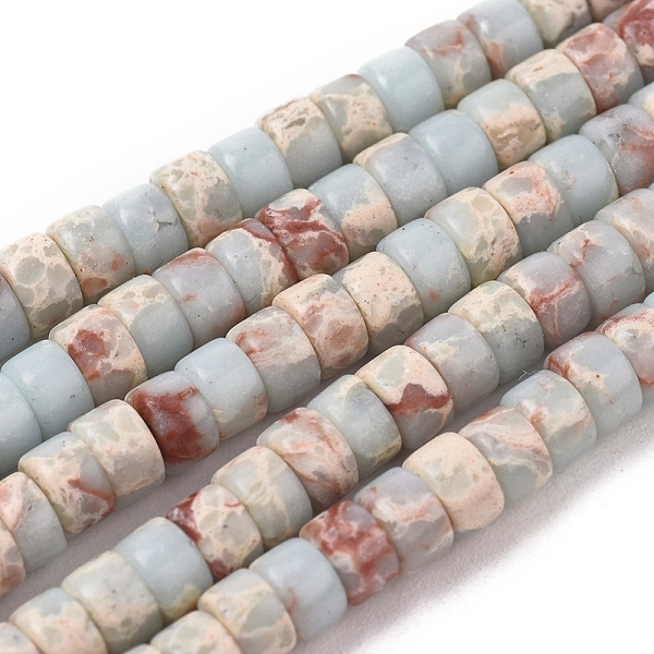 PandaHall Synthetic Aqua Terra Jasper Beads Strands, Flat Round/Disc, 4x2mm, Hole: 0.7mm, about 154pcs/strand, 15.43 inch(39.2cm) Aqua Terra...
PandaHall Synthetic Aqua Terra Jasper Beads Strands, Flat Round/Disc, 4x2mm, Hole: 0.7mm, about 154pcs/strand, 15.43 inch(39.2cm) Aqua Terra...