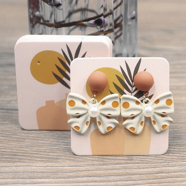 PandaHall Square Paper Earring Display Cards, Jewelry Display Cards for Earring Storage, White, Vase Pattern, 5x5x0.05cm, Hole: 0.8mm Paper...
PandaHall Square Paper Earring Display Cards, Jewelry Display Cards for Earring Storage, White, Vase Pattern, 5x5x0.05cm, Hole: 0.8mm Paper...