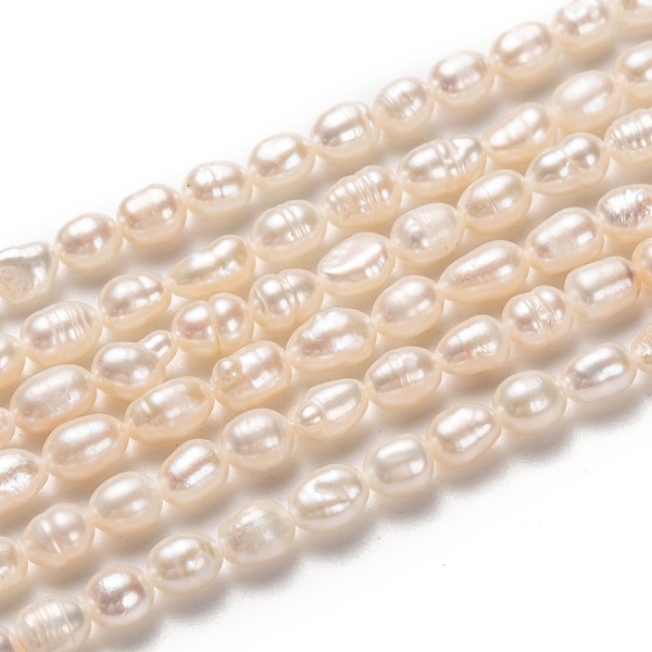 PandaHall Natural Cultured Freshwater Pearl Beads Strands, Rice, Bisque, 5~7x4~5mm, Hole: 0.5mm, about 43~55pcs/strand, 13.39~13.78''..., Orange
PandaHall Natural Cultured Freshwater Pearl Beads Strands, Rice, Bisque, 5~7x4~5mm, Hole: 0.5mm, about 43~55pcs/strand, 13.39~13.78''..., Orange