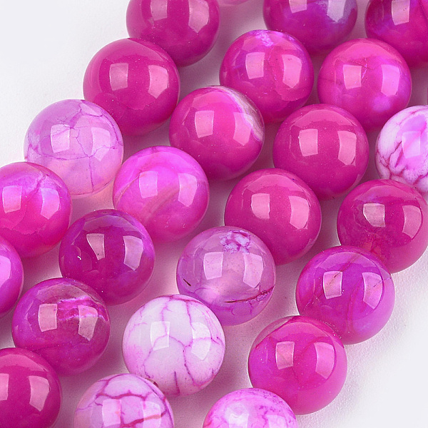 PandaHall Dyed Natural Agate Beads Strands, Round, Magenta, 10mm, Hole: 1mm, about 38pcs/strand, 15.1 inch Crackle Agate Round Pink
PandaHall Dyed Natural Agate Beads Strands, Round, Magenta, 10mm, Hole: 1mm, about 38pcs/strand, 15.1 inch Crackle Agate Round Pink