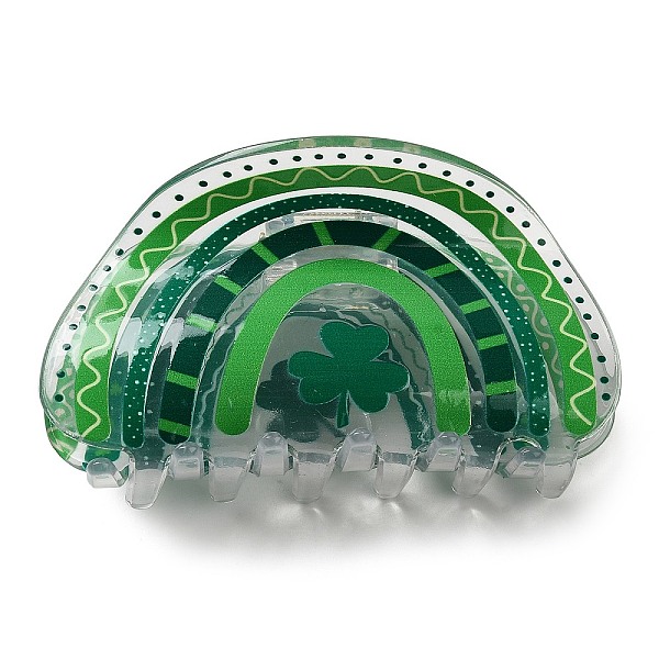 PandaHall Saint Patrick's Day Acrylic Large Claw Hair Clips, for Women Girls Thick Hair, Sea Green, 44x86.5x46.5mm Acrylic Half Round
PandaHall Saint Patrick's Day Acrylic Large Claw Hair Clips, for Women Girls Thick Hair, Sea Green, 44x86.5x46.5mm Acrylic Half Round