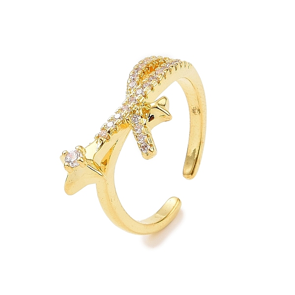 PandaHall Clear Cubic Zirconia Asterism Open Cuff Ring, Brass Jewelry for Women, Real 18K Gold Plated, Inner Diameter: 16mm Brass+Cubic...
PandaHall Clear Cubic Zirconia Asterism Open Cuff Ring, Brass Jewelry for Women, Real 18K Gold Plated, Inner Diameter: 16mm Brass+Cubic...