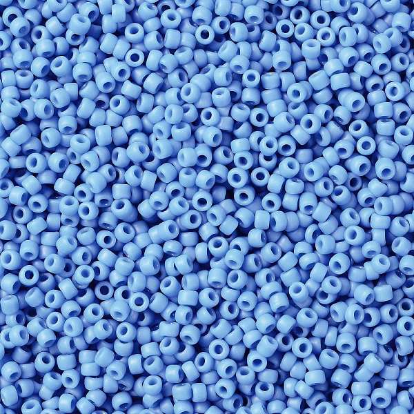 PandaHall TOHO Round Seed Beads, Japanese Seed Beads, (43DF) Opaque Frost Cornflower, 15/0, 1.5mm, Hole: 0.7mm, about 3000pcs/bottle..., Blue
PandaHall TOHO Round Seed Beads, Japanese Seed Beads, (43DF) Opaque Frost Cornflower, 15/0, 1.5mm, Hole: 0.7mm, about 3000pcs/bottle..., Blue