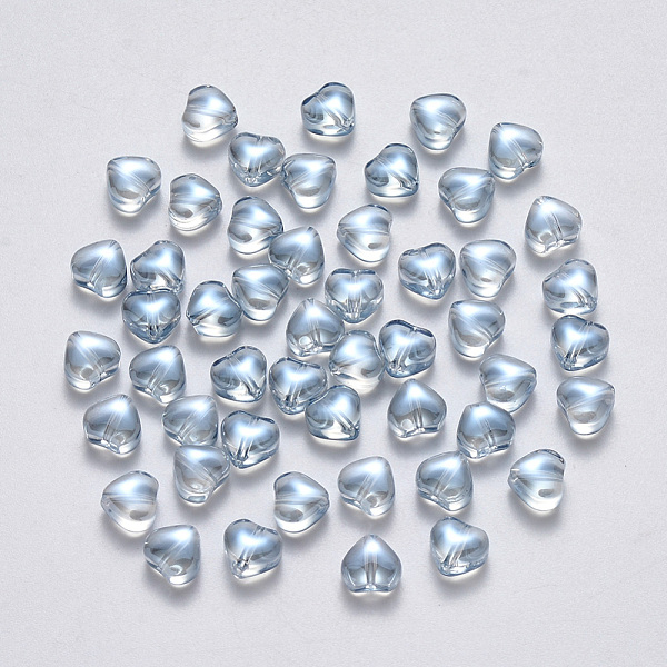 PandaHall Transparent Spray Painted Glass Beads, AB Color Plated, Heart, Light Steel Blue, 6x6x4mm, Hole: 0.7mm Glass Heart Blue
PandaHall Transparent Spray Painted Glass Beads, AB Color Plated, Heart, Light Steel Blue, 6x6x4mm, Hole: 0.7mm Glass Heart Blue
