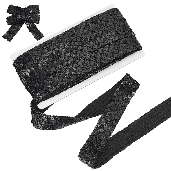 PandaHall 13.12 Yards Sequin Ribbon Trim, 1.38x0.04 Inch Plastic Paillette Beads Ribbon Trim 5 Rows Paillette Roll Ornament Accessories for..., Black
PandaHall 13.12 Yards Sequin Ribbon Trim, 1.38x0.04 Inch Plastic Paillette Beads Ribbon Trim 5 Rows Paillette Roll Ornament Accessories for..., Black