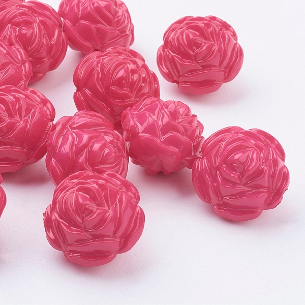 PandaHall Opaque Acrylic Beads, Flower, Deep Pink, about 24mm long, 24mm wide, 20mm thick, Hole: 2mm, about 99pcs/500g Acrylic Flower Pink
PandaHall Opaque Acrylic Beads, Flower, Deep Pink, about 24mm long, 24mm wide, 20mm thick, Hole: 2mm, about 99pcs/500g Acrylic Flower Pink