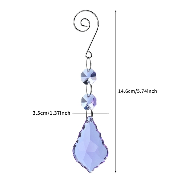 PandaHall Glass Leaf Hanging Ornaments, Suncatchers for Home Outdoor Decoration, Medium Slate Blue, 146mm Glass Leaf
PandaHall Glass Leaf Hanging Ornaments, Suncatchers for Home Outdoor Decoration, Medium Slate Blue, 146mm Glass Leaf