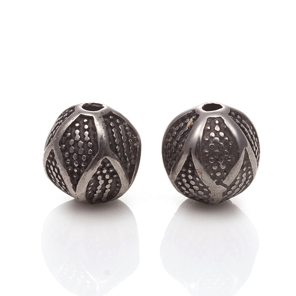 PandaHall 304 Stainless Steel Beads, Round, Antique Silver, 9~9.5x9.5mm, Hole: 1.6mm 304 Stainless Steel Round
PandaHall 304 Stainless Steel Beads, Round, Antique Silver, 9~9.5x9.5mm, Hole: 1.6mm 304 Stainless Steel Round