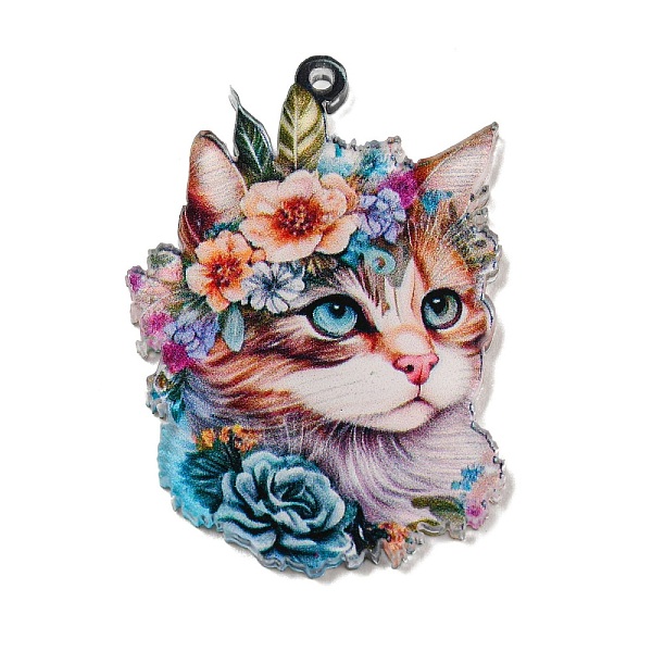 PandaHall Cartoon Animal Printed Acrylic Pendants Decorations, Cat Shape, 43x29.5x2mm, Hole: 1.6mm Acrylic Cat Shape
PandaHall Cartoon Animal Printed Acrylic Pendants Decorations, Cat Shape, 43x29.5x2mm, Hole: 1.6mm Acrylic Cat Shape