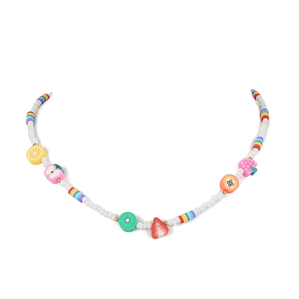 PandaHall Polymer Clay Beaded Necklace, Fruit, Colorful, 15.75 inch(40cm) Polymer Clay Fruit Multicolor
PandaHall Polymer Clay Beaded Necklace, Fruit, Colorful, 15.75 inch(40cm) Polymer Clay Fruit Multicolor