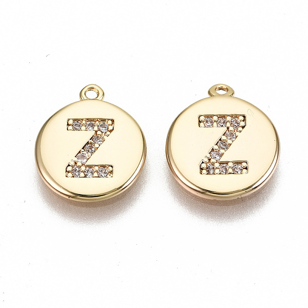 PandaHall Brass Micro Pave Clear Cubic Zirconia Charms, Nickel Free, Real 18K Gold Plated, Flat Round, Letter.Z, 11.5x10x1mm, Hole: 0.9mm...
PandaHall Brass Micro Pave Clear Cubic Zirconia Charms, Nickel Free, Real 18K Gold Plated, Flat Round, Letter.Z, 11.5x10x1mm, Hole: 0.9mm...