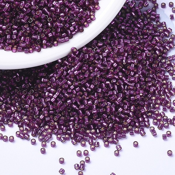 PandaHall MIYUKI Delica Beads, Cylinder, Japanese Seed Beads, 11/0, (DB1342) Dyed Silver Lined Raspberry, 1.3x1.6mm, Hole: 0.8mm, about..., Purple
PandaHall MIYUKI Delica Beads, Cylinder, Japanese Seed Beads, 11/0, (DB1342) Dyed Silver Lined Raspberry, 1.3x1.6mm, Hole: 0.8mm, about..., Purple