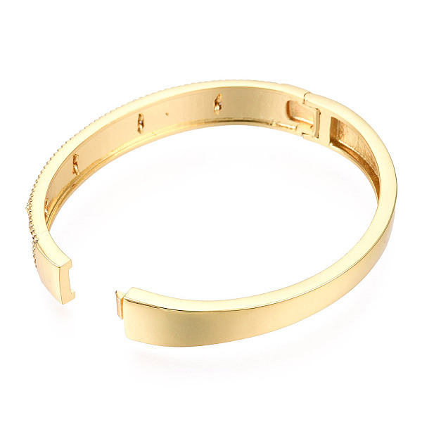 PandaHall Cubic Zirconia Word Love Hinged Bangle, Real 18K Gold Plated Brass Jewelry for Women, Nickel Free, Clear, Inner Diameter...
PandaHall Cubic Zirconia Word Love Hinged Bangle, Real 18K Gold Plated Brass Jewelry for Women, Nickel Free, Clear, Inner Diameter...
