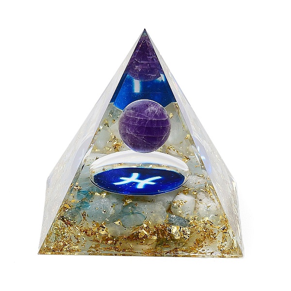 PandaHall Orgonite Pyramid Resin Energy Generators, Reiki Natural Amethyst Beads Inside for Home Office Desk Decoration, Pisces...
PandaHall Orgonite Pyramid Resin Energy Generators, Reiki Natural Amethyst Beads Inside for Home Office Desk Decoration, Pisces...