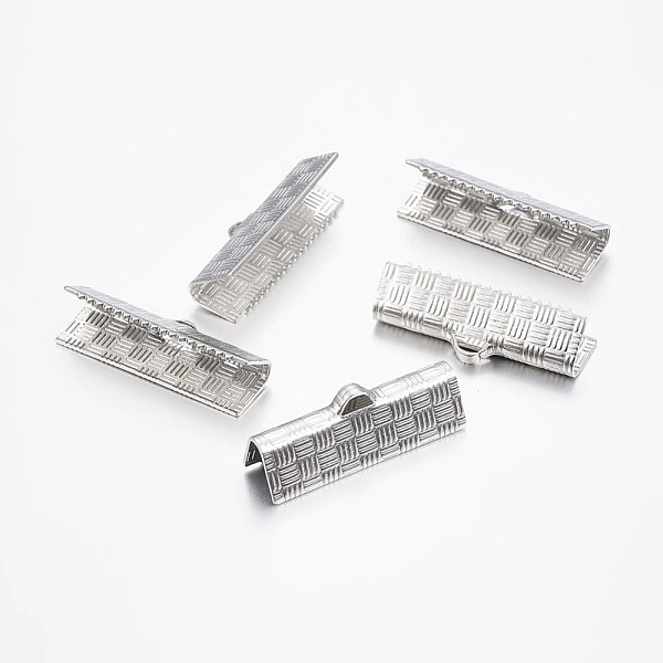 PandaHall 304 Stainless Steel Ribbon Crimp Ends, Rectangle, Stainless Steel Color, 7x20mm, Hole: 1.2x3mm 304 Stainless Steel
PandaHall 304 Stainless Steel Ribbon Crimp Ends, Rectangle, Stainless Steel Color, 7x20mm, Hole: 1.2x3mm 304 Stainless Steel