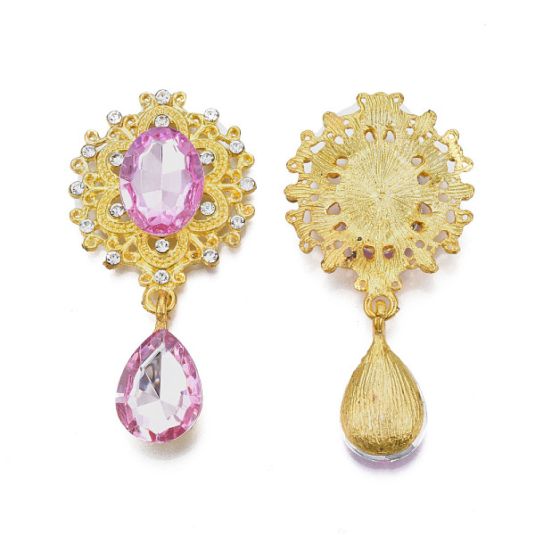 PandaHall Alloy Flat Back Cabochons, with Acrylic Rhinestones, Oval and Teardrop, Golden, Faceted, Pearl Pink, 58x29x6mm, Teardrop...
PandaHall Alloy Flat Back Cabochons, with Acrylic Rhinestones, Oval and Teardrop, Golden, Faceted, Pearl Pink, 58x29x6mm, Teardrop...