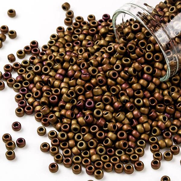 PandaHall TOHO Round Seed Beads, Japanese Seed Beads, (618) Opaque Frosted Pastel Mudbrick, 8/0, 3mm, Hole: 1mm, about 1110pcs/50g Glass..., Brown
PandaHall TOHO Round Seed Beads, Japanese Seed Beads, (618) Opaque Frosted Pastel Mudbrick, 8/0, 3mm, Hole: 1mm, about 1110pcs/50g Glass..., Brown