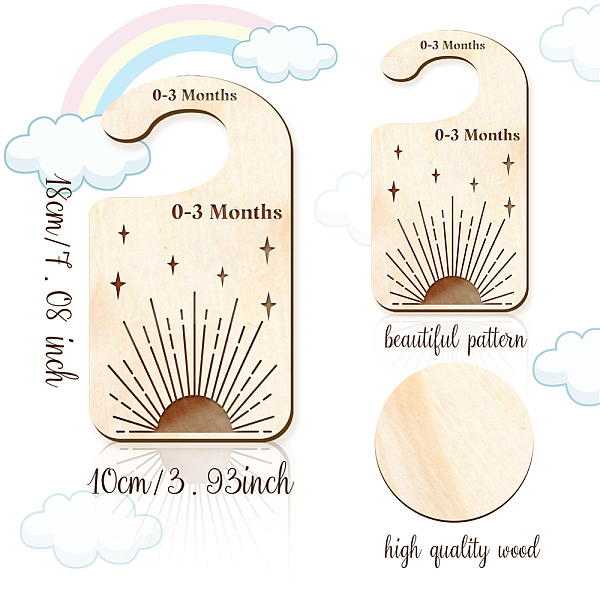 PandaHall CRASPIRE 10PCS Wood Baby Wardrobe Dividers Mid Century Design from Newborn to 24 Month Hanger Seperaters Baby Closet Organizers..., Multicolor
PandaHall CRASPIRE 10PCS Wood Baby Wardrobe Dividers Mid Century Design from Newborn to 24 Month Hanger Seperaters Baby Closet Organizers..., Multicolor