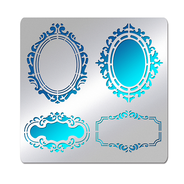 PandaHall BENECREAT Vintage Frame Stainless Steel Stencils, 6x6 inch Reusable Flower Border Lace Rectangular Frame Painting Template for...
PandaHall BENECREAT Vintage Frame Stainless Steel Stencils, 6x6 inch Reusable Flower Border Lace Rectangular Frame Painting Template for...