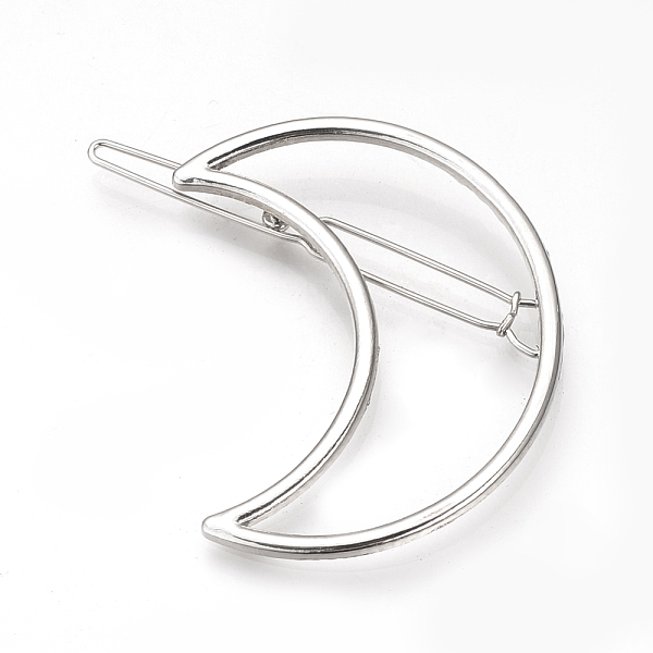 PandaHall Alloy Brooches, Cadmium Free & Lead Free, For Scarf Clip, Moon, Platinum, 51x39mm Alloy
PandaHall Alloy Brooches, Cadmium Free & Lead Free, For Scarf Clip, Moon, Platinum, 51x39mm Alloy