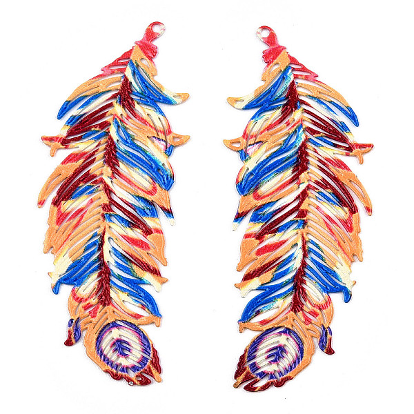 PandaHall Spray Painted 430 Stainless Steel Pendants, Etched Metal Embellishments, Feather, Dark Orange, 47x19x0.6mm, Hole: 1mm 430...
PandaHall Spray Painted 430 Stainless Steel Pendants, Etched Metal Embellishments, Feather, Dark Orange, 47x19x0.6mm, Hole: 1mm 430...