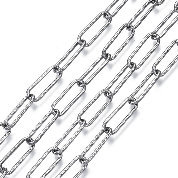 PandaHall Unwelded Iron Paperclip Chains, Drawn Elongated Cable Chains, with Spool, Gunmetal, 15.1x5.1x1.1mm, about 32.8 Feet(10m)/roll Iron
PandaHall Unwelded Iron Paperclip Chains, Drawn Elongated Cable Chains, with Spool, Gunmetal, 15.1x5.1x1.1mm, about 32.8 Feet(10m)/roll Iron