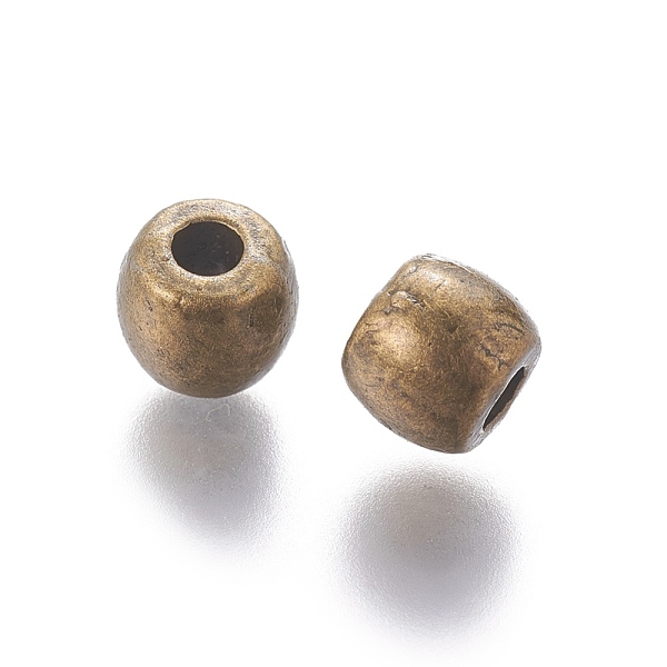 PandaHall Tibetan Style Alloy Beads, Lead Free & Nickel Free & Cadmium Free, Barrel, Antique Bronze Color, 6x5mm, Hole: 2.5mm Alloy Barrel
PandaHall Tibetan Style Alloy Beads, Lead Free & Nickel Free & Cadmium Free, Barrel, Antique Bronze Color, 6x5mm, Hole: 2.5mm Alloy Barrel
