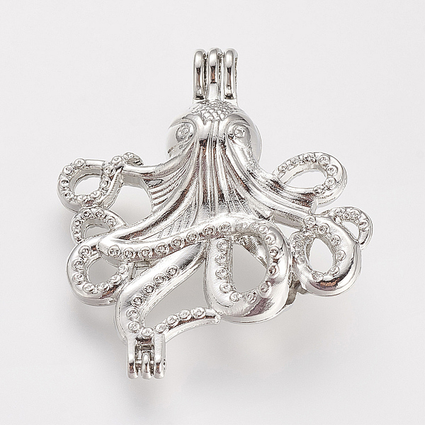 PandaHall Hollow Brass Locket Pendants, Cage Pendants, Octopus, Platinum, 37x33x12mm, Hole: 3mm, Inner Measure: 7mm Brass Fish
PandaHall Hollow Brass Locket Pendants, Cage Pendants, Octopus, Platinum, 37x33x12mm, Hole: 3mm, Inner Measure: 7mm Brass Fish