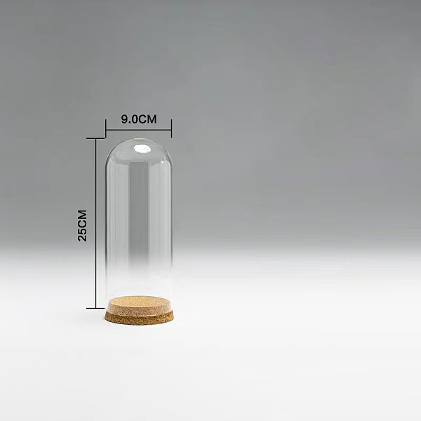 PandaHall High Borosilicate Glass Dome Cover, Decorative Display Case, Cloche Bell Jar Terrarium with Wood Cork Base, Clear, 90x250mm Glass...
PandaHall High Borosilicate Glass Dome Cover, Decorative Display Case, Cloche Bell Jar Terrarium with Wood Cork Base, Clear, 90x250mm Glass...