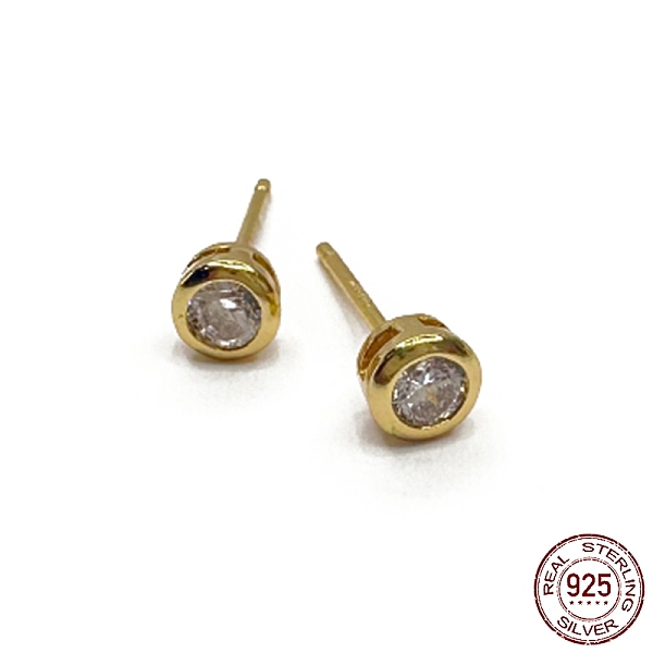 PandaHall 925 Sterling Silver Column Stud Earrings, with Clear Cubic Zirconia, with S925 Stamp, Real 18K Gold Plated, 4.3mm Sterling Silver...
PandaHall 925 Sterling Silver Column Stud Earrings, with Clear Cubic Zirconia, with S925 Stamp, Real 18K Gold Plated, 4.3mm Sterling Silver...