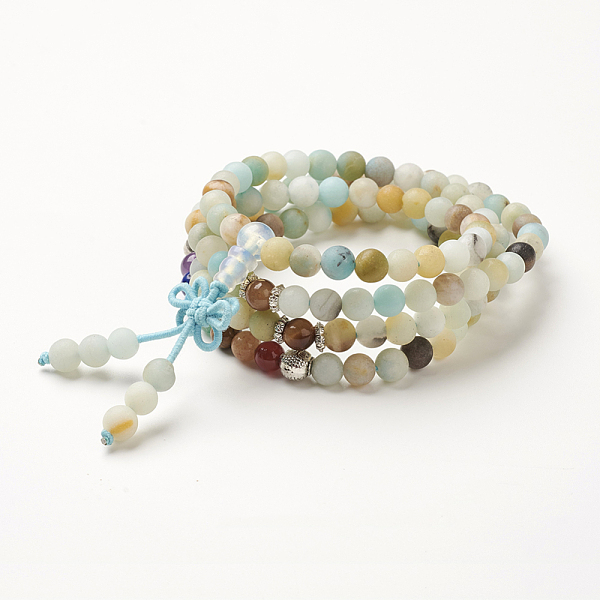 PandaHall Yoga Chakra Jewelry, Natural Amazonite Beads Wrap Bracelets, Four Loops, with Alloy Findings, 29.4 inch(74.8cm) Amazonite
PandaHall Yoga Chakra Jewelry, Natural Amazonite Beads Wrap Bracelets, Four Loops, with Alloy Findings, 29.4 inch(74.8cm) Amazonite