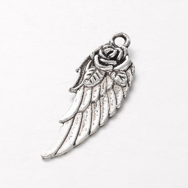 PandaHall Tibetan Style Alloy Pendants, Cadmium Free & Lead Free, Wing, Antique Silver, 30x11x3mm, Hole: 1.5mm Alloy Wing
PandaHall Tibetan Style Alloy Pendants, Cadmium Free & Lead Free, Wing, Antique Silver, 30x11x3mm, Hole: 1.5mm Alloy Wing