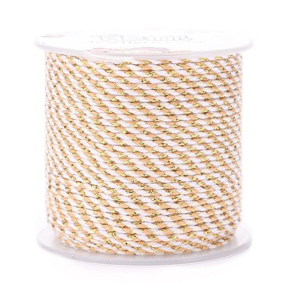 PandaHall 4-Ply Polycotton Cord, Handmade Macrame Cotton Rope, with Gold Wire, for String Wall Hangings Plant Hanger, DIY Craft String..., Yellow
PandaHall 4-Ply Polycotton Cord, Handmade Macrame Cotton Rope, with Gold Wire, for String Wall Hangings Plant Hanger, DIY Craft String..., Yellow