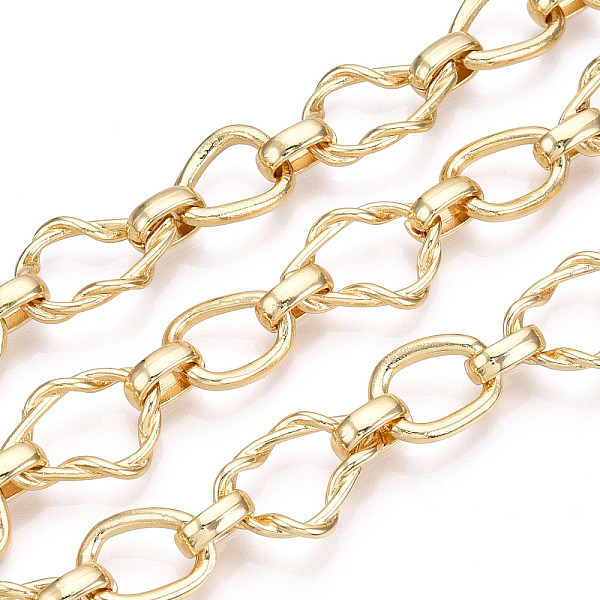 PandaHall Alloy Teardrop with Twining Chains, Unwelded, with Spool, Golden, 20x13.5x3mm, Small Ring: 15x11x2mm, Oval Links: 9x3x1mm, about...
PandaHall Alloy Teardrop with Twining Chains, Unwelded, with Spool, Golden, 20x13.5x3mm, Small Ring: 15x11x2mm, Oval Links: 9x3x1mm, about...