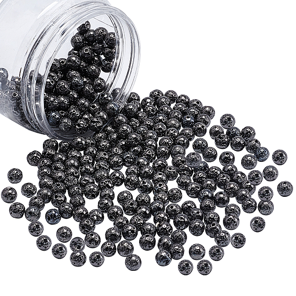 PandaHall Electroplated Natural Lava Rock Beads, Round, Bumpy, Gunmetal Plated, 6~7mm, Hole: 1mm, 305pcs/box Lava Rock Round
PandaHall Electroplated Natural Lava Rock Beads, Round, Bumpy, Gunmetal Plated, 6~7mm, Hole: 1mm, 305pcs/box Lava Rock Round