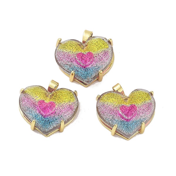 PandaHall Transparent Resin Glitter Powder Pendants, Rack Plating Brass Heart Charms, Real 18K Gold Plateds, Long-Lasting Plated, Cadmium...
PandaHall Transparent Resin Glitter Powder Pendants, Rack Plating Brass Heart Charms, Real 18K Gold Plateds, Long-Lasting Plated, Cadmium...