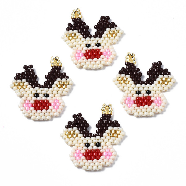 PandaHall MIYUKI & TOHO Japanese Seed Beads, Handmade Pendants, Loom Pattern, Pig, FireBrick, 22x21x2mm, Hole: 1.6mm Glass Pig Red
PandaHall MIYUKI & TOHO Japanese Seed Beads, Handmade Pendants, Loom Pattern, Pig, FireBrick, 22x21x2mm, Hole: 1.6mm Glass Pig Red