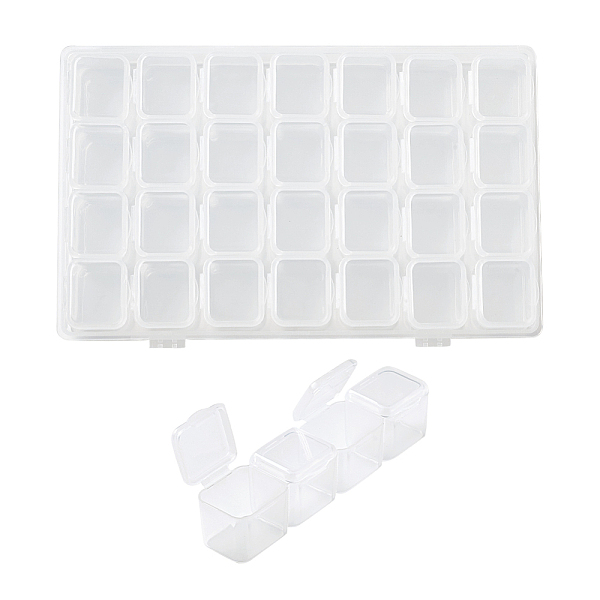 PandaHall 28 Grids Plastic Storage Containers, Adjustable Bead Case, for DIY Craft Nail Art Kits Jewelry Beads Display, Clear, 6-7/8x4-3/8...
PandaHall 28 Grids Plastic Storage Containers, Adjustable Bead Case, for DIY Craft Nail Art Kits Jewelry Beads Display, Clear, 6-7/8x4-3/8...