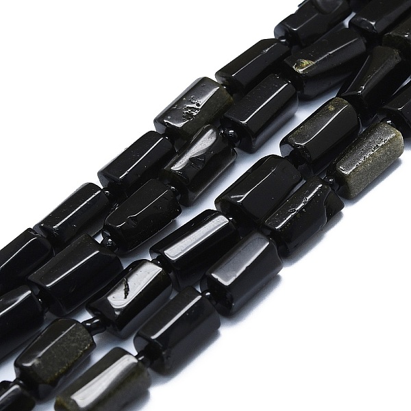 PandaHall Natural Golden Sheen Obsidian Beads Strands, with Seed Beads, Faceted, Column, 12~13x6~8x6~8mm, Hole: 1mm, about 28pcs/strand...
PandaHall Natural Golden Sheen Obsidian Beads Strands, with Seed Beads, Faceted, Column, 12~13x6~8x6~8mm, Hole: 1mm, about 28pcs/strand...