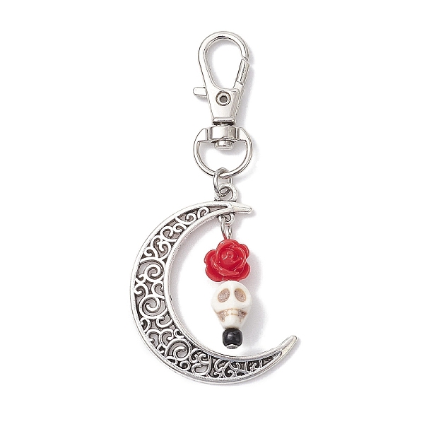 PandaHall Skull Synthetic Turquoise & Resin Pendants Decorations, Alloy Hollow Moon & Swivel Clasp Charm for Bag Ornaments, Red, 74mm...
PandaHall Skull Synthetic Turquoise & Resin Pendants Decorations, Alloy Hollow Moon & Swivel Clasp Charm for Bag Ornaments, Red, 74mm...