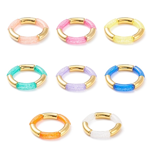 PandaHall 8Pcs 8 Color Candy Color Acrylic & CCB Plastic Curved Tube Chunky Stretch Bracelets Set for Women, Mixed Color, Inner Diameter: 2..., Multicolor
PandaHall 8Pcs 8 Color Candy Color Acrylic & CCB Plastic Curved Tube Chunky Stretch Bracelets Set for Women, Mixed Color, Inner Diameter: 2..., Multicolor