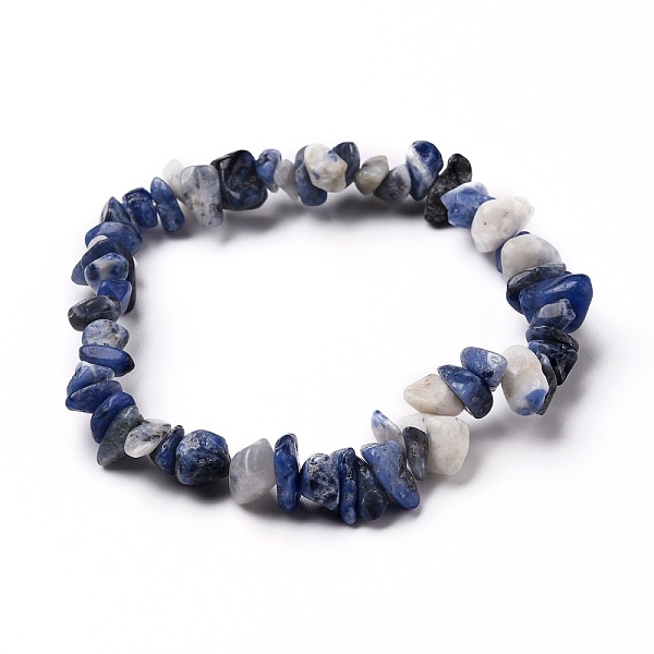 PandaHall Natural Sodalite Chip Beads Stretch Bracelets, Inner Diameter: 2-3/8 inch(5.9cm), Beads: 4~10mm Sodalite
PandaHall Natural Sodalite Chip Beads Stretch Bracelets, Inner Diameter: 2-3/8 inch(5.9cm), Beads: 4~10mm Sodalite