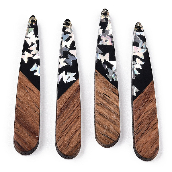 PandaHall Opaque Resin & Walnut Wood Pendants, Teardrop Charms with Butterfly Paillettes, Silver, 44x7.5x3.5mm, Hole: 1.5mm Resin+Wood...
PandaHall Opaque Resin & Walnut Wood Pendants, Teardrop Charms with Butterfly Paillettes, Silver, 44x7.5x3.5mm, Hole: 1.5mm Resin+Wood...