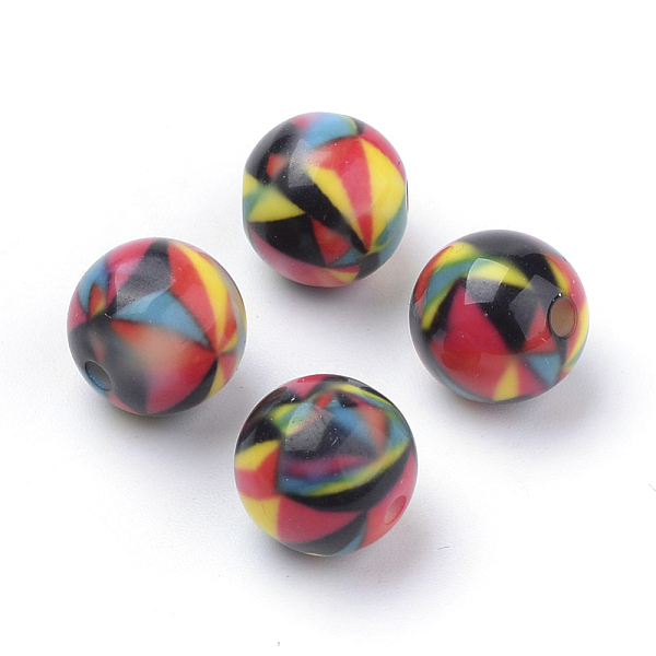 PandaHall Opaque Printed Acrylic Beads, Round, Colorful, 10x9.5mm, Hole: 2mm Acrylic Round
PandaHall Opaque Printed Acrylic Beads, Round, Colorful, 10x9.5mm, Hole: 2mm Acrylic Round